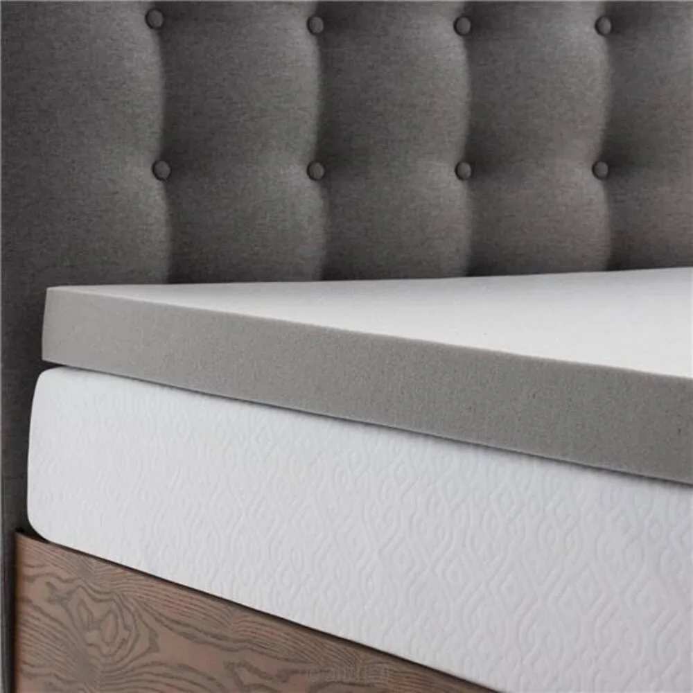 3 Inch Ventilated Bamboo Charcoal Memory Foam Mattress Topper - Twin XL